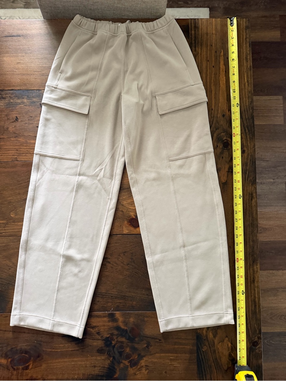 lululemon athletica Beige Cargo wide leg Pants